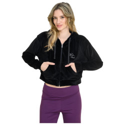 Target Γυναικεία ζακέτα Hooded Velour Crop Jacket